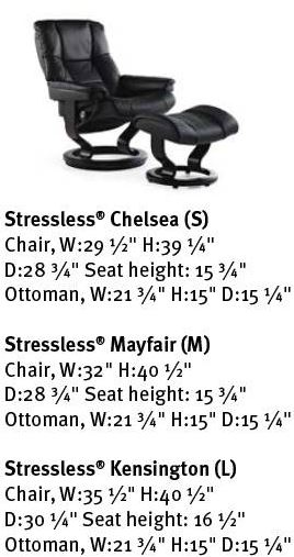 Mayfair Recliner Dimensions Mayfair Family of Recliners - Dimensions Card