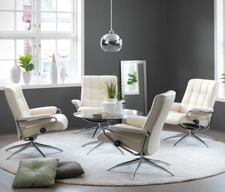 Stressless London Recliners help you relax and unwind. Stressless London Recliners help you relax and unwind.